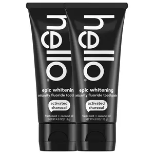 hello activated charcoal whitening fluoride toothpaste multi-packs