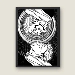 Yuji & Sukuna, Anime Poster, JJK Wall Art, Matte Print