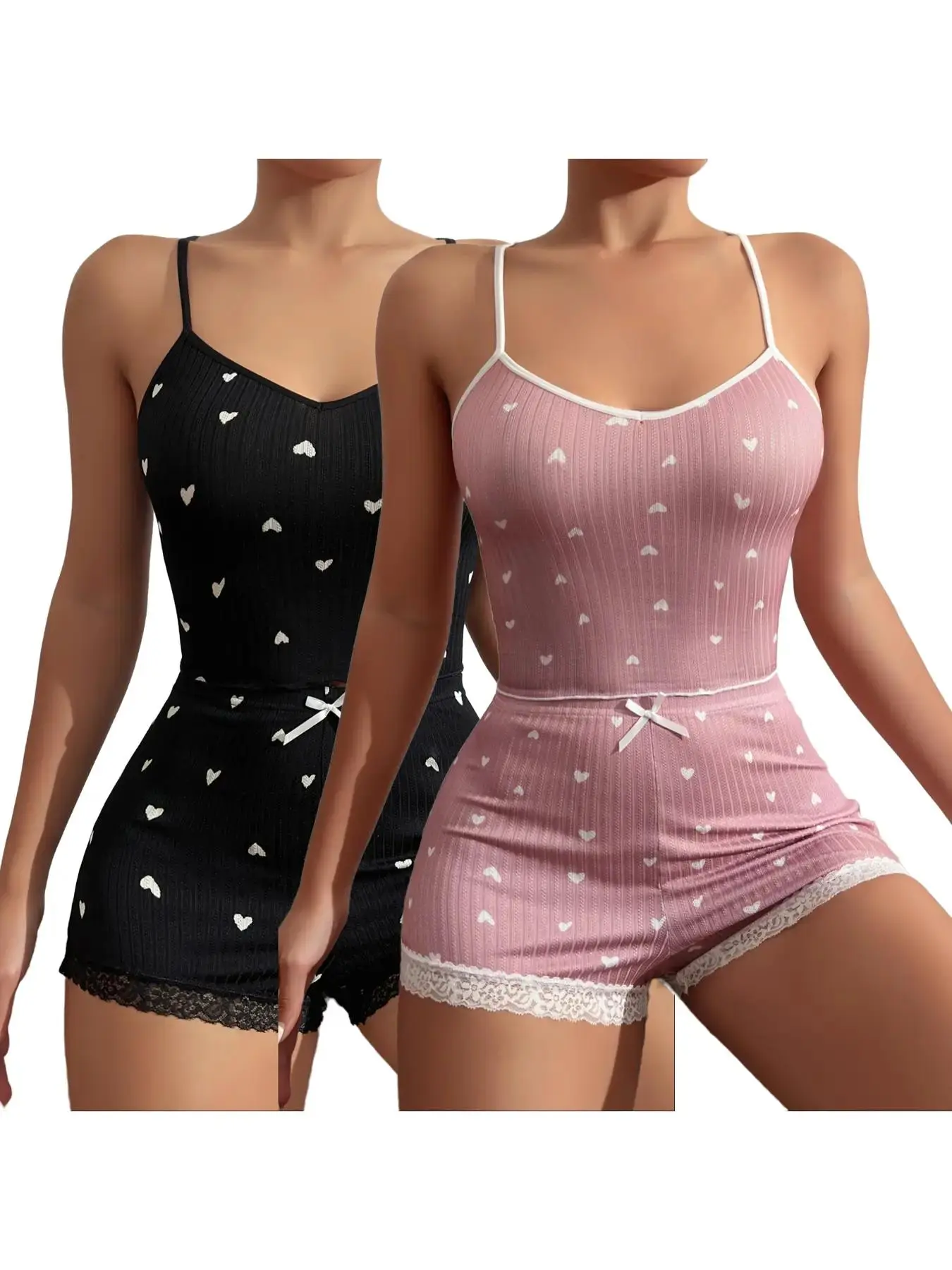 Black*1 pc+Baby Pink*1 pc