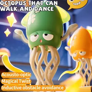 Dancing Squid Toy for Kids - Colorful Lights Catchy Music Fun Wiggles Early Development Toys for Toddlers 0-12 Months