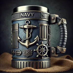 Cross-Border Military 3D Mug Personalized Coffee Cup Military Commemorative Wine Cup Resin Craft
