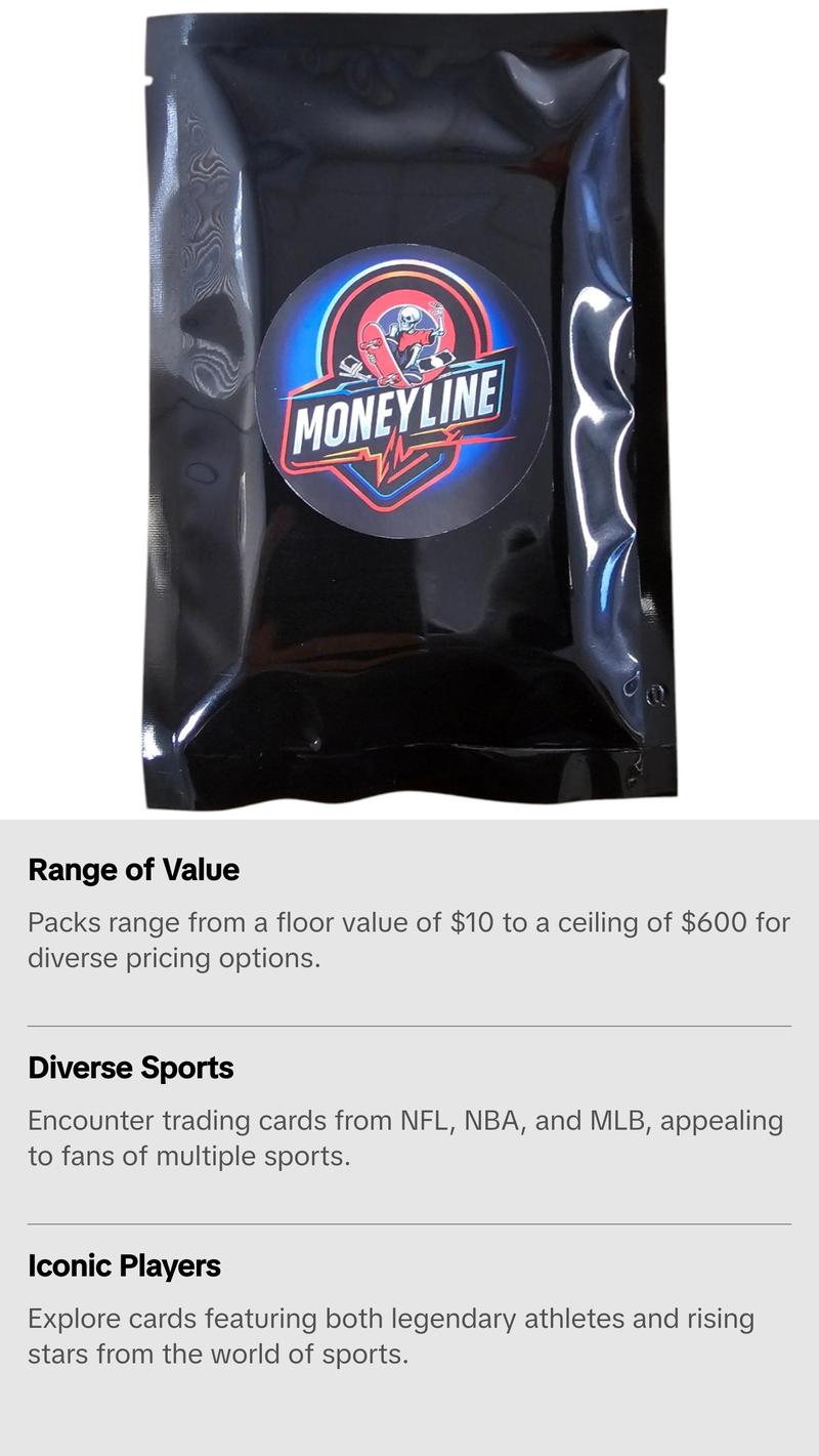 Moneyline Black Pack Multi-Sport Trading Cards