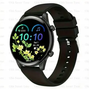 Smart Watch with Bluetooth-compatible Connectivity, Pedometer & Distance Tracker, Wireless Charging, Available in Silver Gold Colors