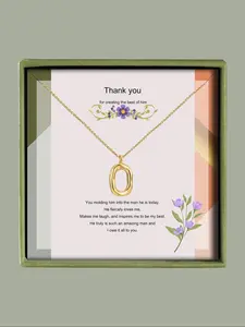 Women's Elegant Irregular Design Hollow Out Pendant Necklace, Exquisite Trendy Pendant Necklace, Chic Gorgeous Jewelry As Birthday Gift Jewelry for Girlfriend