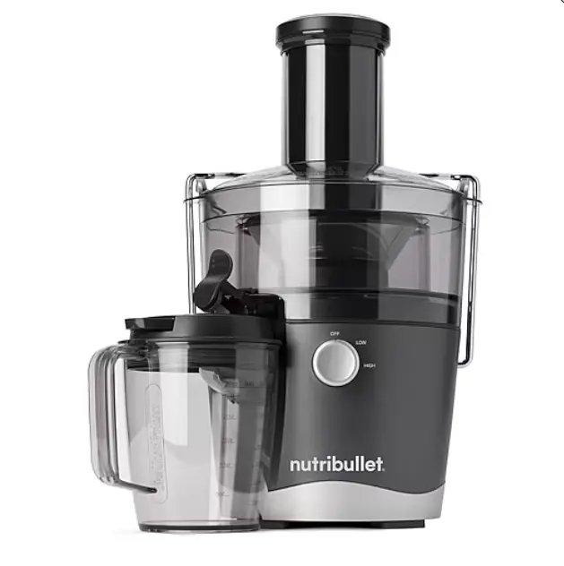Nutribullet 2-Speed Juicer Machine, Electric Fruit and Vegetable Juice Extractor, Powerful Centrifugal Juicer for Fresh Homemade Juice, Healthy Breakfasts, Meal Prep and Everyday Kitchen Use, Compact Design