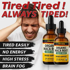 Maca Root Liquid Drops for Organic Energy Support for Women & Men | 2 Fluid Ounces | Support Hormone Balance, Mood, Energy & Fitness | Organic Maca Root for Women & Men
