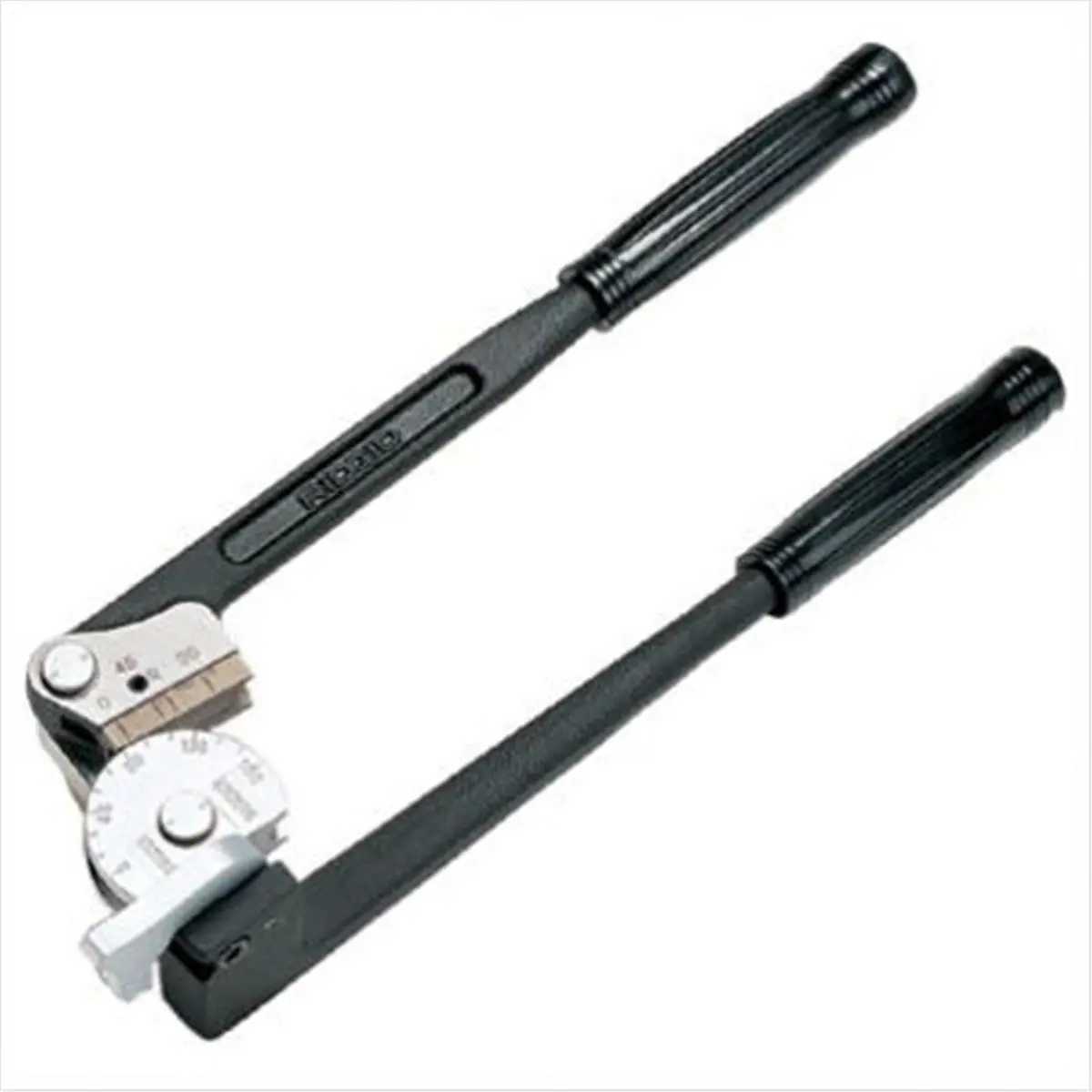 RIDGID 632-36132 1/2 inch Stainless Steel Instrument Tube Bender - Oil-Absorbing Hand Tool with Offset Grips, Oil-Absorbing Shoe, 180° Bend, 90° Start Angle for Copper Hardware Cutting