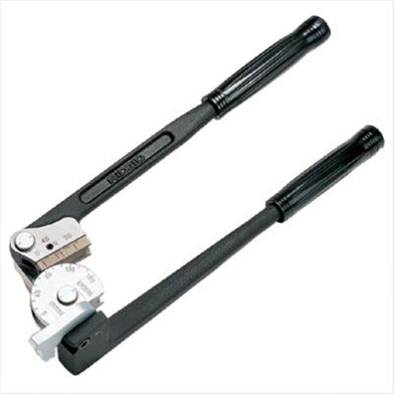 RIDGID 632-36122 1/4 in Professional Hand Instrument Tube Bender, 90-Degree Start Angle, Offset Cushion Grip Handles, Oil-Absorb Shoe, for Copper/Stainless Tubes, Eliminates Knuckle Cracking, Minimizes Bending Effort, Construction Tools