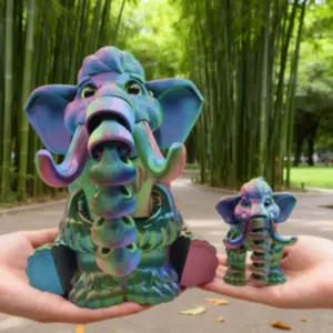 Mammoth Statue Figurine, Perfect Gift Decor, Collectible Figurine, 31.5cm & 14.3cm Sizes, Ideal for Halloween & Christmas Decoration