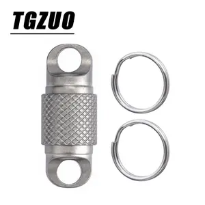 New Titanium Alloy Dual-Head Keychain, Universal Detachable Design, Durable and Stylish Accessory for Everyday Use