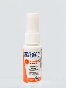 Spray For Life Vitamin C+Zinc , Immune Health, Cold & Flu Defense, NO PILLS, Easy to Swallow, Taste Great, Travel Size TSA Compliant Edible Fitness Supplement Dietary