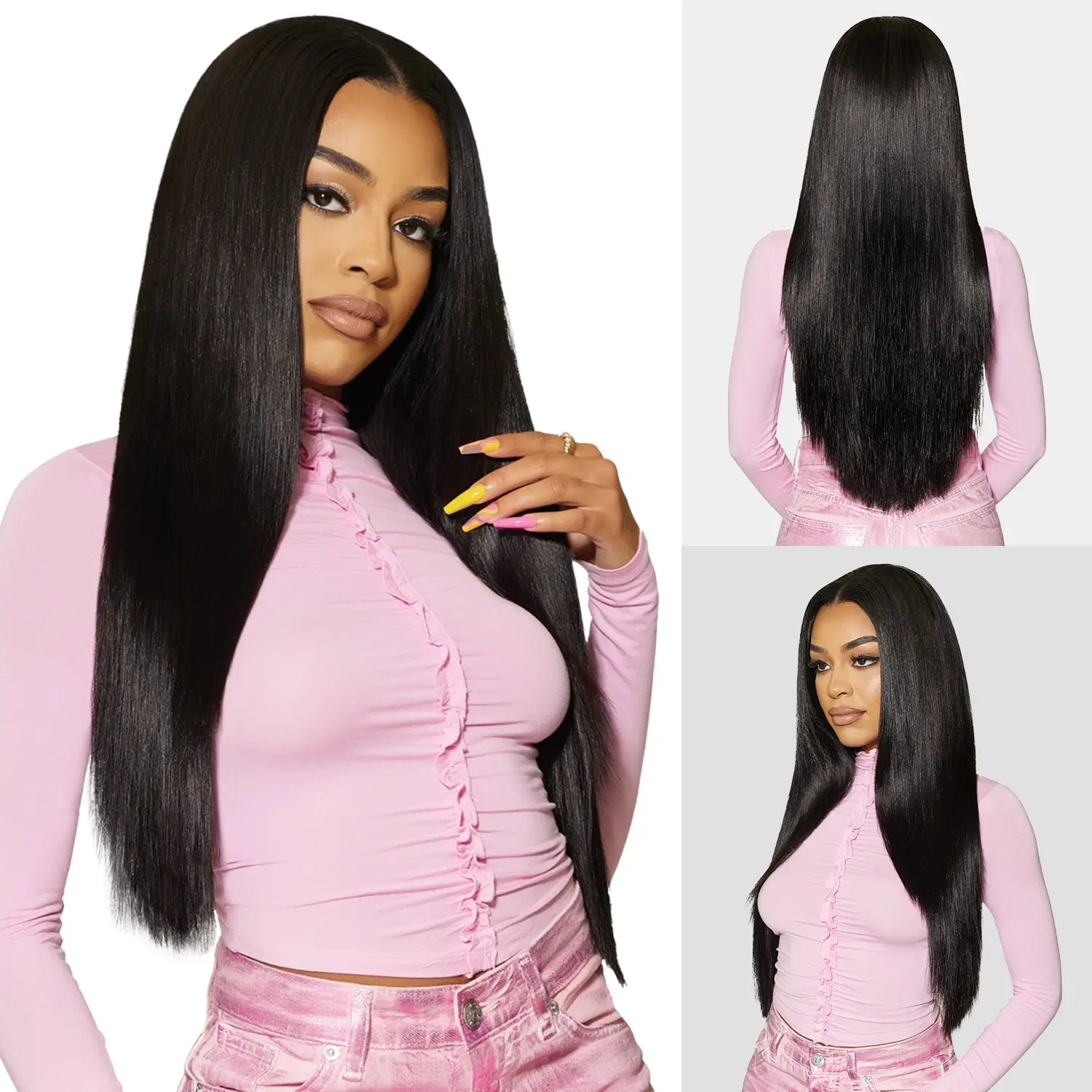 Outre Unprocessed Remy Human Hair HD Lace Frontal Closure Sugar Punch 13X4 Straight (10"-14")