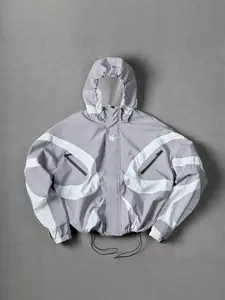 2k Future Tech Jacket, Aesthetic Windproof Coat, Spring Fashion Essential, Casual Trendy Outerwear, Stylish and Comfortable