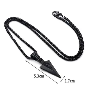Men's arrow necklace fashion jewelry daily wear