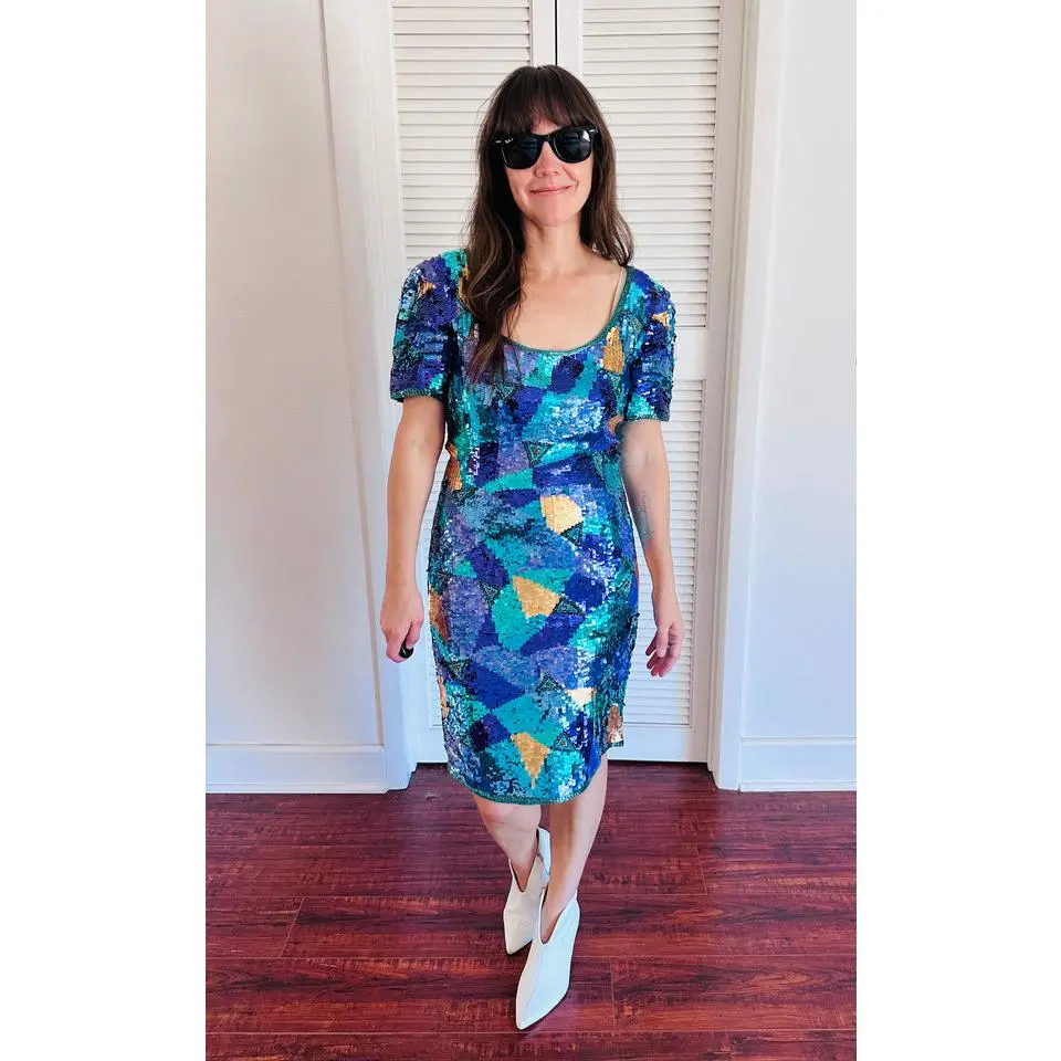 A.J. Bari Sequin Dress - TikTok Shop