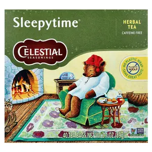 Celestial Seasonings Herbal Tea, Sleepytime®, Caffeine Free, 40 Tea Bags, 2.1 oz (59 g)