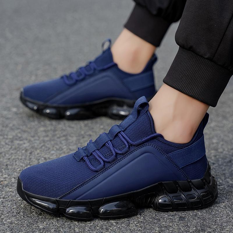 2025 Autumn Winter Men's New Breathable Sports & Leisure Shoes Lightweight Running Sneakers Thick Soled Skateboarding Black Driving Trainers woman men wide fit Breathable Men's Running Shoes