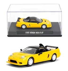 Majorette 1:64 1995 Honda NSX-R GT Yellow with Display Csae