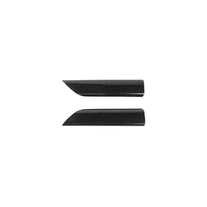 2-Piece Inner Front Door Panel Trim Cover Shell Plate for 2019-2022 Chevy Silverado/GMC Sierra, Laser-Cut Self-Adhesive, High-Gloss Coat, Scratch-Proof, UV-Resistant DIY Car Interior Molding for Easy Installation