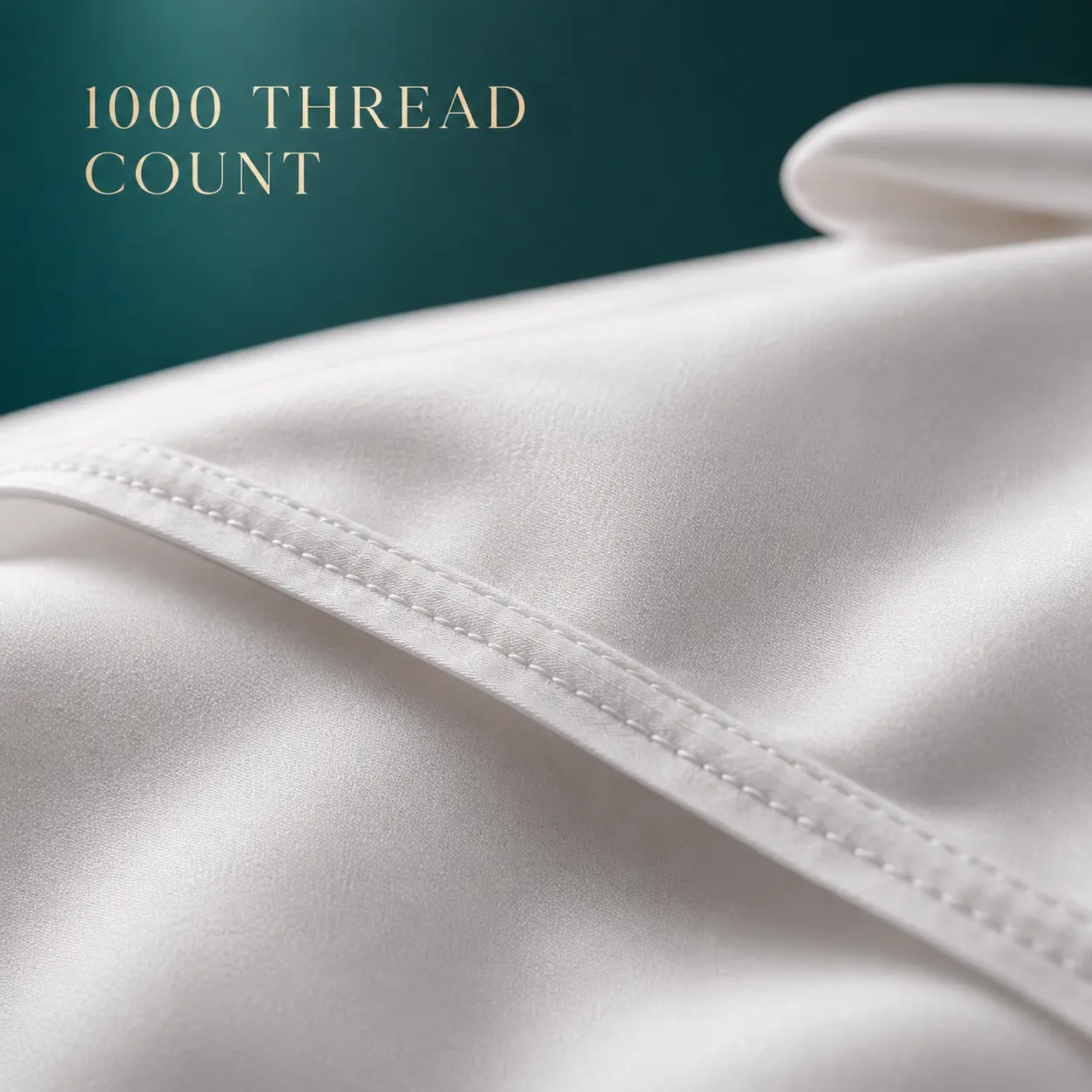 King Size Egyptian Cotton Luxe Sateen Weave Pillowcases - Breathable Fabric, Premium Soft Bedroom Textile Furnishings, Luxury Look, Sateen Finish