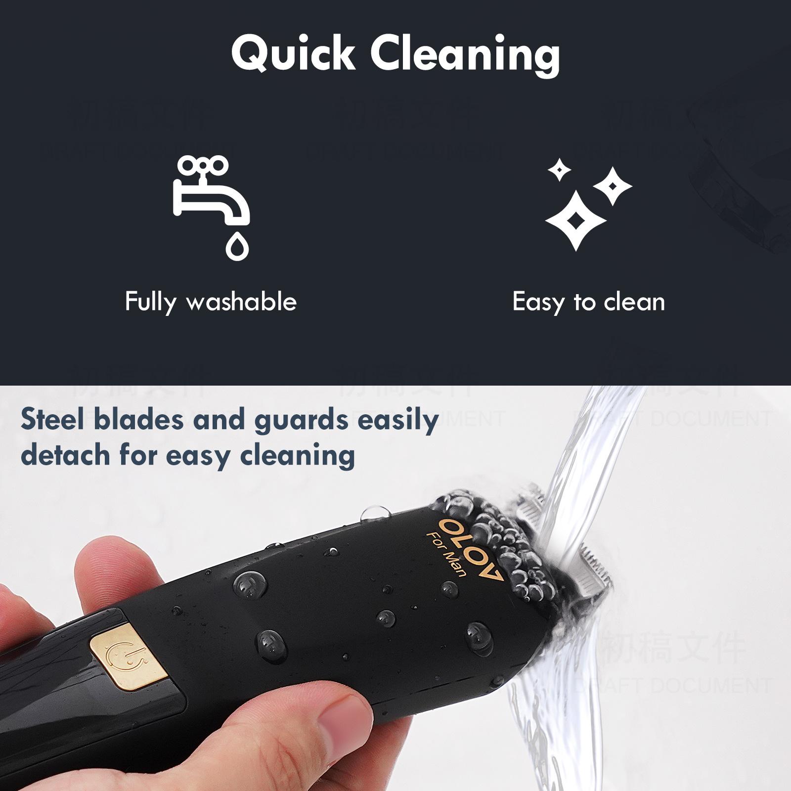 OLOV Men's All-purpose Grooming Three-piece Set | Shaving, Trimming, and Balding are All Done in One Stop. The Ultimate Equipment for Men's style  Rechargeable Shaver Kit Head Shaver