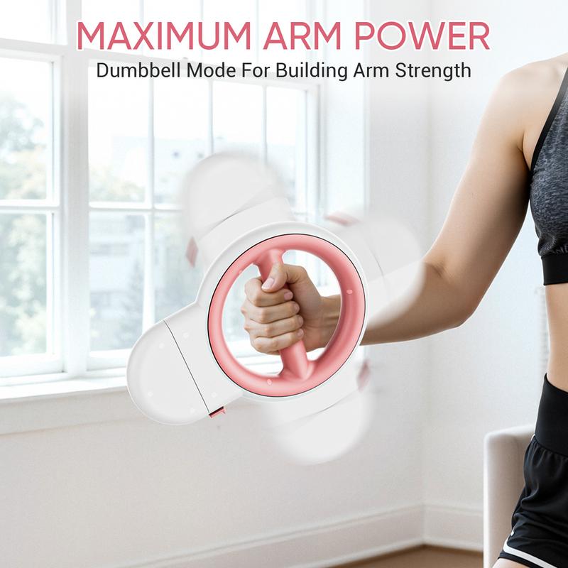 3-IN-1 Forearm Strength Trainer - All-in-One 360° Rotator Burn Machine, Detachable Dumbbells & Chest Expander, Arm Exercise Equipment Adjustable Resistance, Portable Shoulder Strength Training for Upper Body Training；Dorm-friendly strength builder