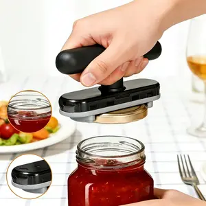1Pc Multifunctional Corkscrew Bottle Opener, Black Plastic & Stainless Steel Non-Slip Wine Beer Opener, Portable Kitchen Bar Camping Essential, Perfect for Family Gatherings, Home Use & Outdoor Enthusiasts