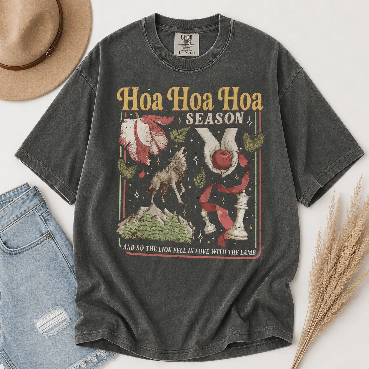 Comfort Colors Twilight Inspired Vintage T-shirt Hoa Hoa Hoa Season Vampires Tshirt City Of Forks Vampires Wolves Tee Book Lover Gift - TrendWear USA
