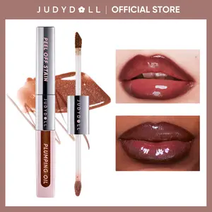 JUDYDOLL Peel Off Stain and Plumping Oil Duo, Blur, Peel-Off Lip Liner Stain, 2 in 1 Combo, 2 in 1 Lip Gloss & Lip Liner, All Day & Night Lipliner, Lip Stain, Smudge-Proof, Hydrating, Spring Gift, Refresh Look, Makeup, Mother's Day Gift, Summervibes
