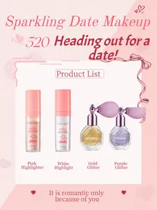 Shimmering Highlighter Powder Spray - 10ml Radiant Shimmer, Waterproof Long-Lasting Sparkling Gloss Beauty Products, All-Makeup Cosmetic for Face, Body, Hair - Ideal for Party, Daily Wear,summervibes