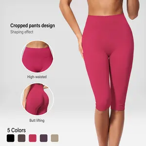 Women's Seamless 7/8 Butt Shaping High Waist Capri Leggings, Viral TikTok Tummy Control Butt Lifting Slim Fit Yoga Pants, Stretchy Compression Workout Fits For Women For Gym Pilates Running Outdoor Fitness, Athletic Leggings