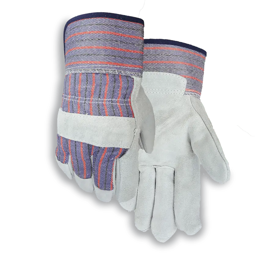 Split Leather Safety Glove 1200, Cowhide Leather Work Safety Glove with 2.5-Inch Cuff, Enhanced Wrist Protection for Construction Work