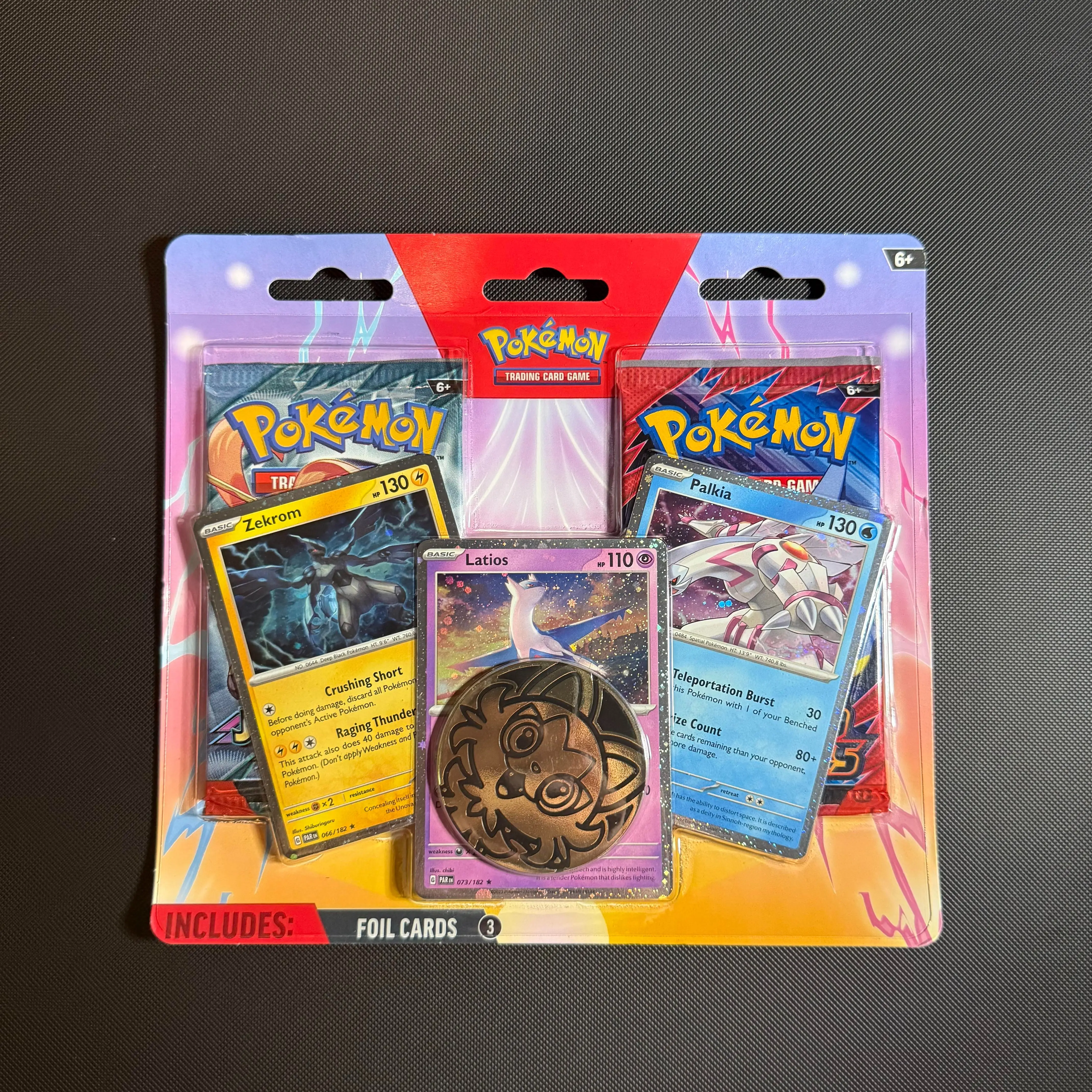 3 Foil Card Blister Pack - Pokemon TCG (Contains 3 Foil Cards + 1 Journey Together + 1 Destined Rivals Packs)