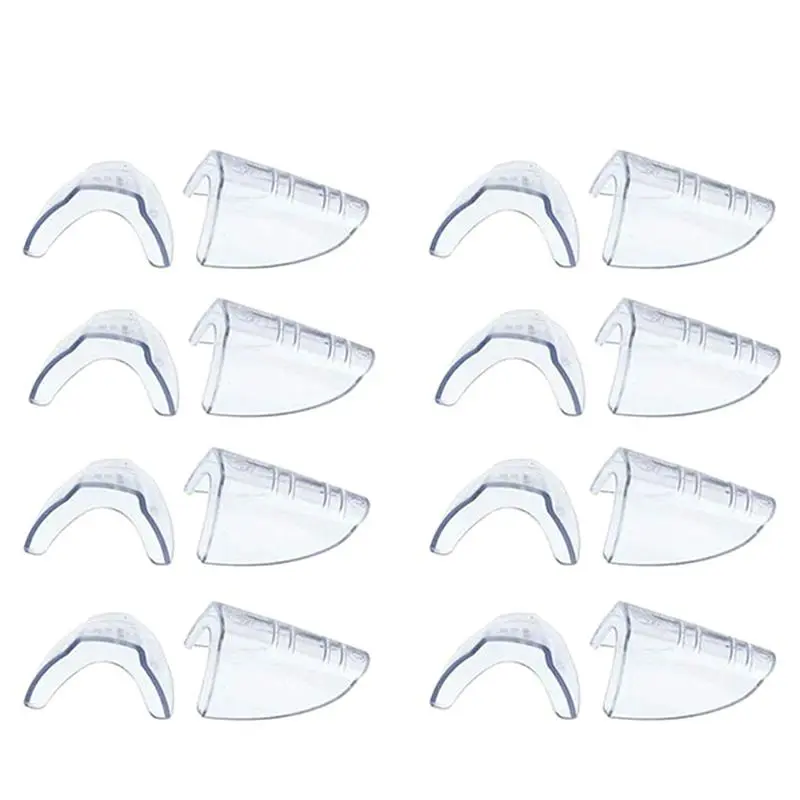 8 Pairs Safety Eye Glasses Side, Slip on Clear Side Shield for Safety Glasses- Fits Most Eyeglasses(M-L)