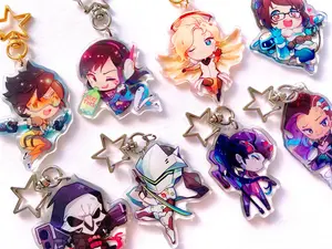 Overwatch Keychain Acrylic Charms, Overwatch Cute Keyring Accessory, Fun Charm For Backpack Or Purse | High Quality and Customer Favorite Items
