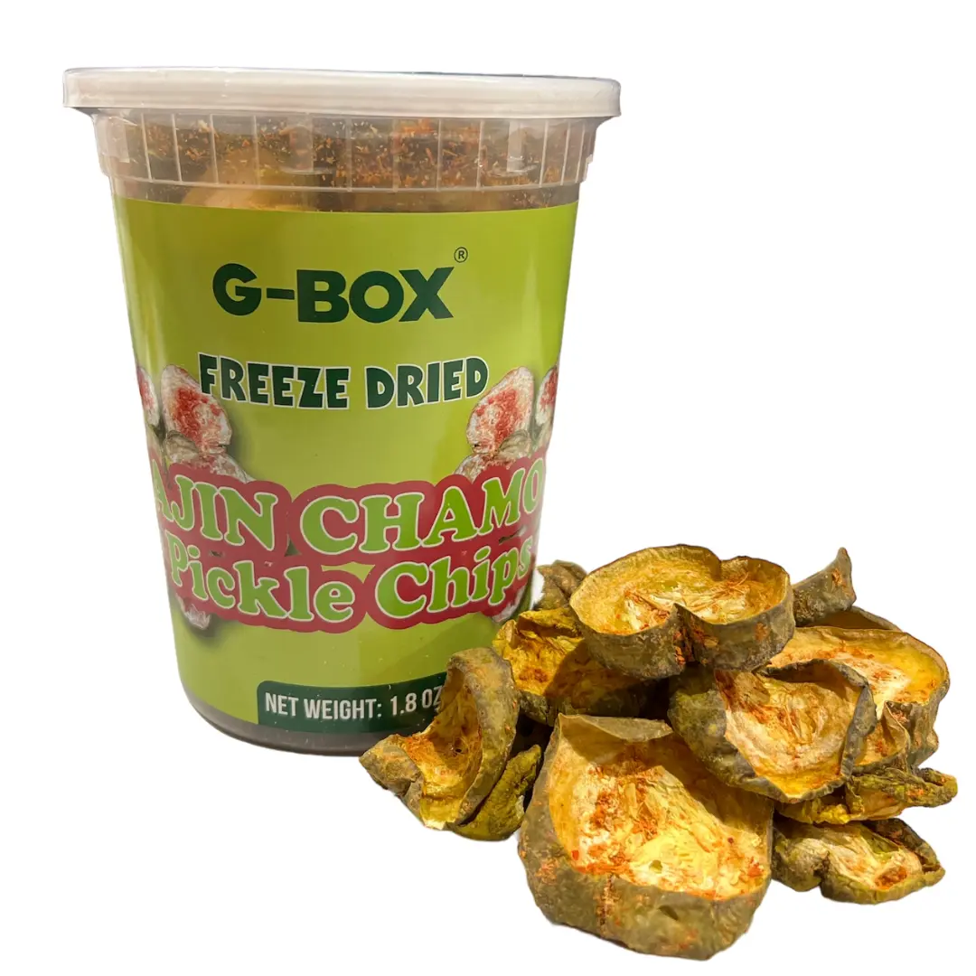 G-BOX Freeze-Dry Tajin Chamoy Pickled Crispy Tangy Flavor Snacks, Air-Tight Sealed Container Pantry Food