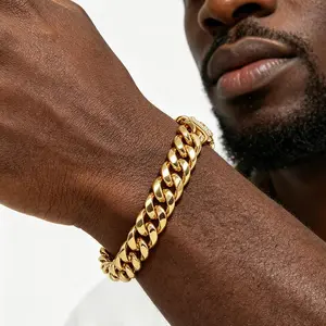 Cuban bracelet-No discoloration after fire test