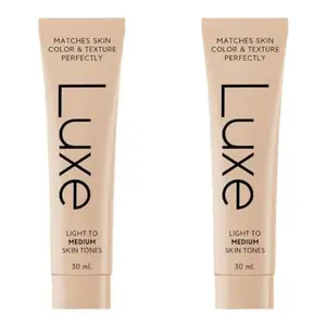 Luxe Color Changing Foundation for Women – Instantly Adapts to Your Skin Tone – Buildable Light-to-Medium, Medium Dark-to-Dark, Coverage – 12-Hour Wear – Natural Dewy Finish