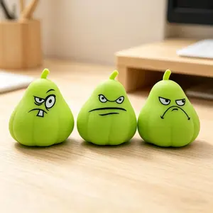 Simulation Pumpkin Squishy Toy TPR Soft Elastic Material Desk Decor Home Office Party Gift Viral TikTok Trending ASMR Kawaii Desk Decor Home Office Gift Stress Relief Kids Adults Students