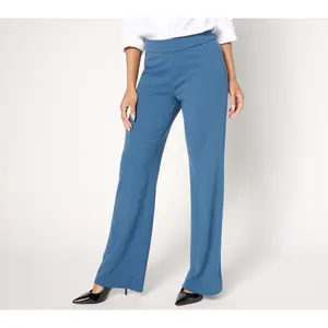 Dennis Basso Petite Luxe Crepe Pull On Bootcut Pant