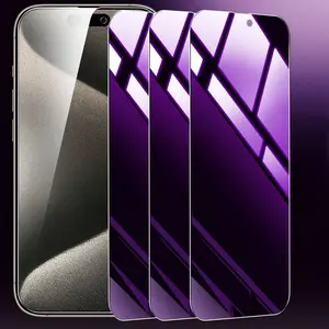 Full Coverage Anti-blue Light Protective Tempered Glass Screen Protector, 3 Counts Phone Screen Protector, Phone Accessories Compatible with iPhone 14 15 Pro Max for iPhone 17 Pro Max，iPhone 17 Pro，iPhone 17 Air