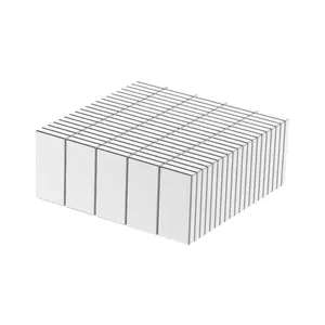 N52 Block Magnets - 1/2" L x 1/4" W x 1/16" H - 100 Pack, Powerful Small Rare Earth Rectangular Magnets,Neodymium Bar Magnet, Small Strong NdFeB Magnet 0.5 x 0.25 x 0.0625 Inch