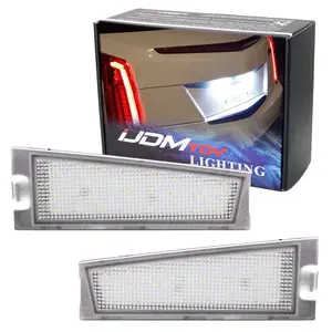 iJDMTOY 3W Full LED License Plate Light Kit For 2008-2010 Cadillac CTS CTS-V Sedan, Powered by 18-SMD Xenon White LED Diodes