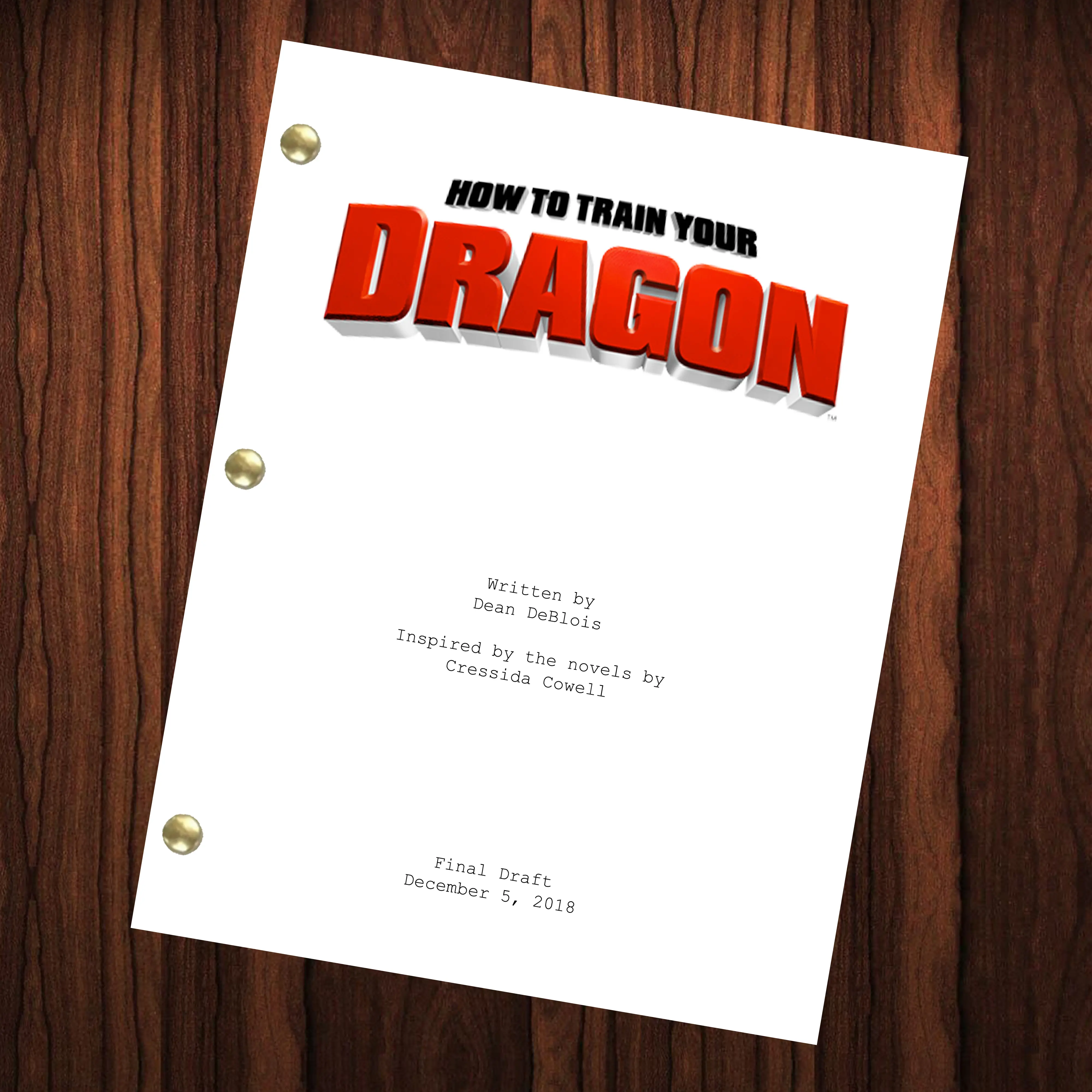 How To Train Your Dragon Movie Script Full Screenplay Full Script Movie Reprint Movie
