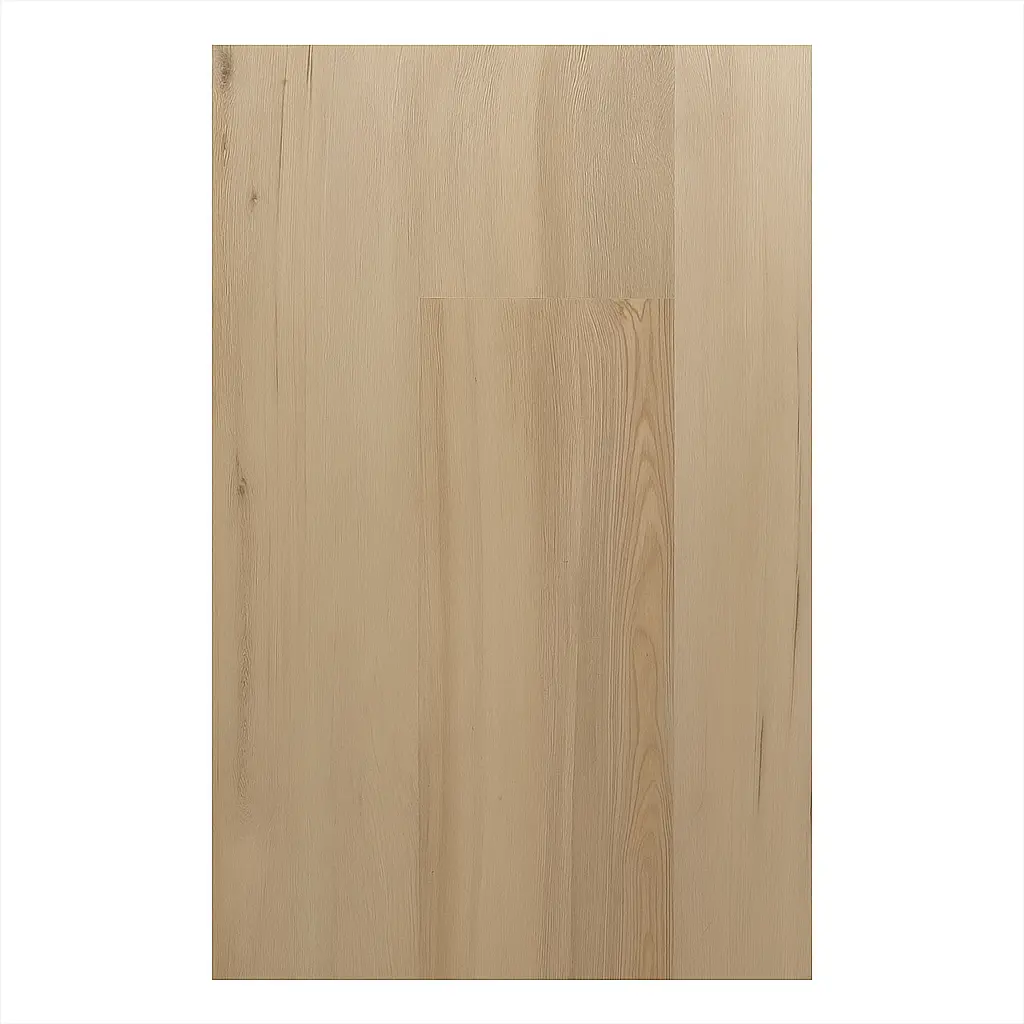 Silver Luster Moonlit Mercury SPC Flooring Sample | 100% Waterproof, 7mm Thick, 20 Mil Wear Layer, EIR Texture, Click Install, Creamy Beige and Grey Oak Finish