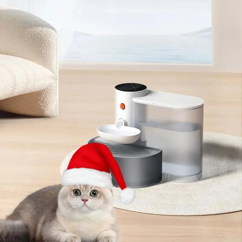 2025 Rechargeable Smart Cat Water Fountain with Self-Refill & Spill-Proof Design - USB Charging, Ideal for Cats & Dogs, Features Tilted Waste Separation, Perfect for Home Pet Hydration