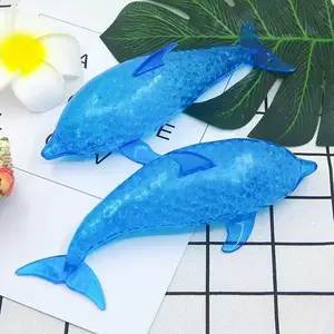 TPR Dolphin & Shark Beaded Stress Relief Balls - Squeeze Toys for Anxiety, Ideal 6.1 Gift for Stress Relief Enthusiasts