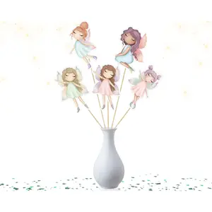Enchanted Garden Fairy Centerpieces - Set of 5