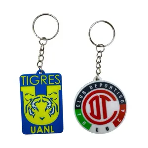 Llavero Toluca o Tigres Keychain Liga MX Keychain 3D Front Logo Choose Your Team