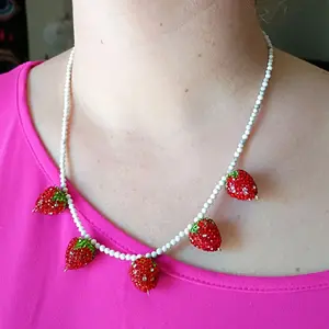 Strawberry Howlite Necklace
